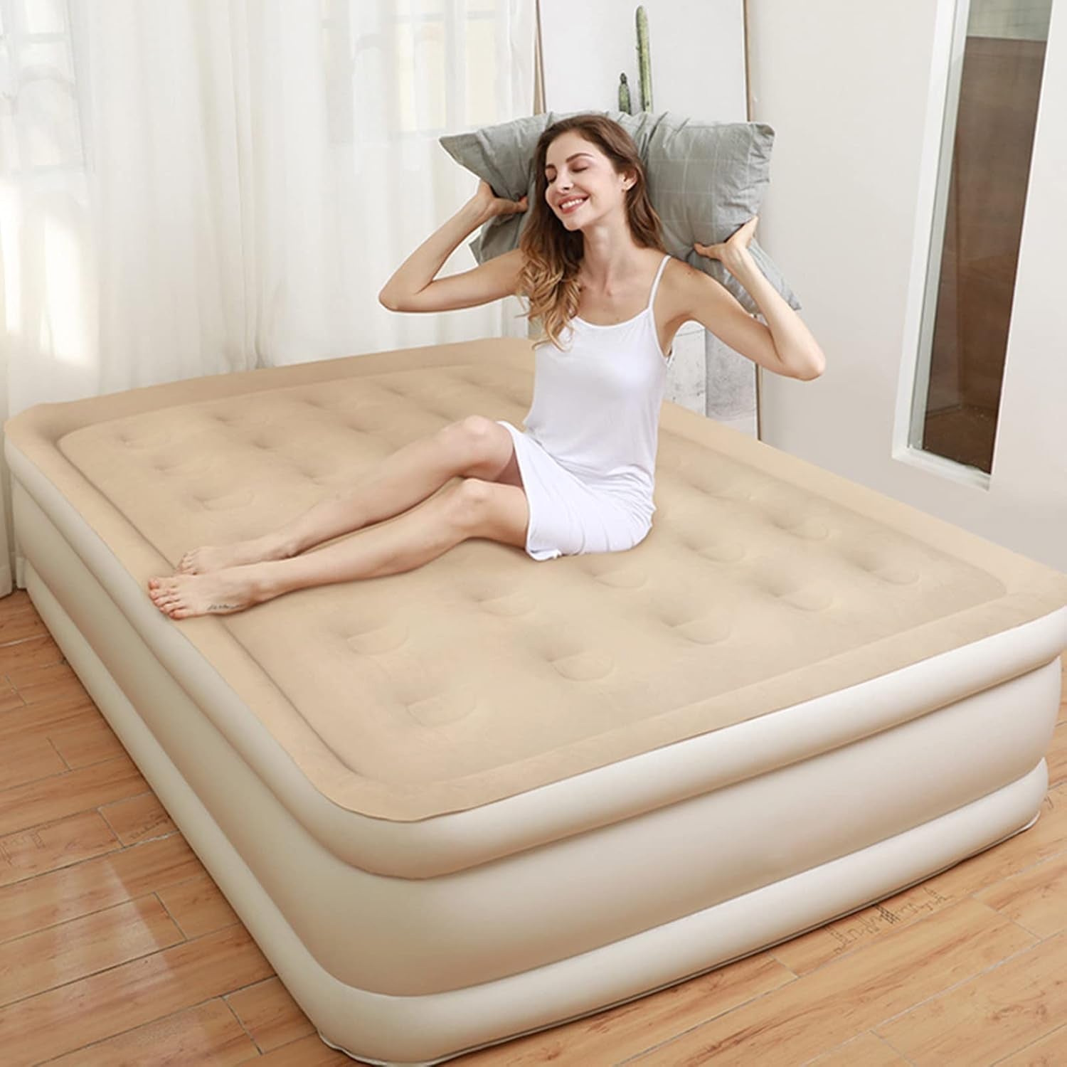 Portable Inflatable Bed Folding Lazy Bed (190x100x40 Cm / 1 Pc) Portable Inflatable Bed Folding Lazy Bed (190x100x40 Cm / 1 Pc)